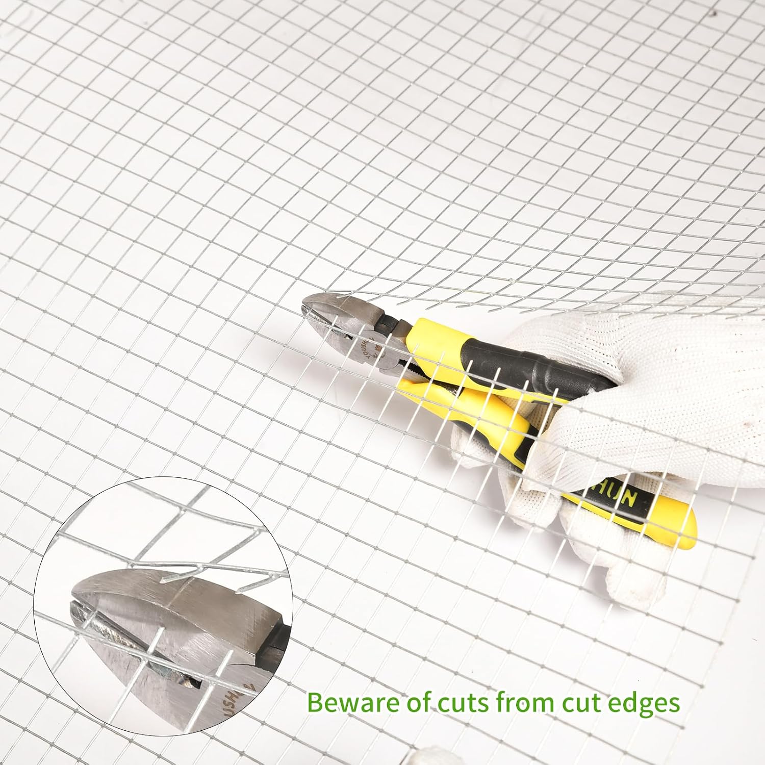 Hardware Cloth 1/2In 16inx50ft 19 GA Chicken Wire Fencing Roll | Double-Layer Hot-dip galvanized, welded wire mesh. For poultry netting, garden fencing, tree guards, animal enclosures.