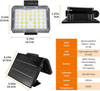 JINXING Solar Motion Sensor Spotlight for Outdoor Pathways, 33 LED 6500K Solar Landscape Light with Dusk-to-Dawn, 3 Modes, IP65 Waterproof, Wall or Ground Mount for Porch, Garden & Fence, 1 Pack