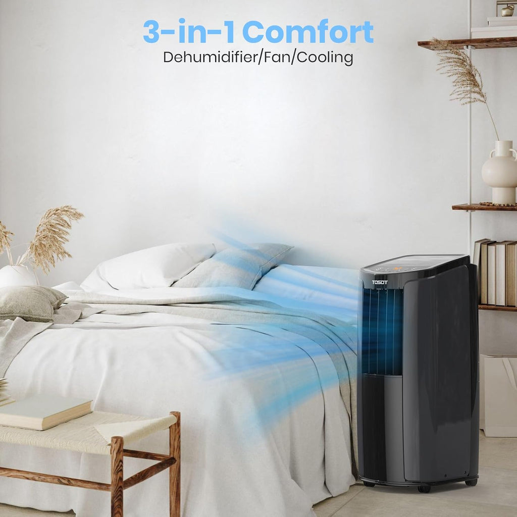 tosot 10,200btu (6,200 btu sacc) portable air conditioner, view 9