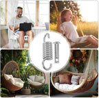 Hammock Chair Spring Swing Hardware Heavy Duty Spring Hook Suspension Extension Pin For Indoor And Outdoor Hanging Chair