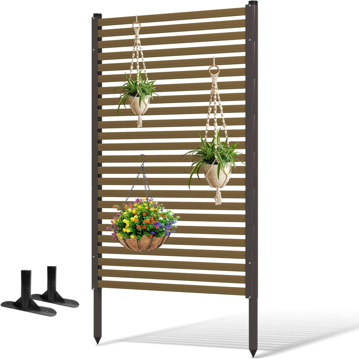 privacy screen with base feet for outside,3ft w, main product view