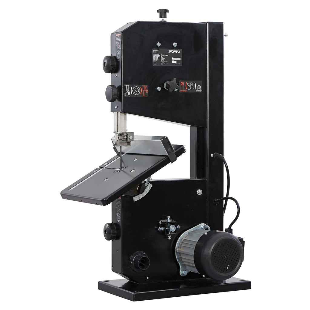 shopmax shopmax 4.2 amp 10-inch benchtop band saw, side view