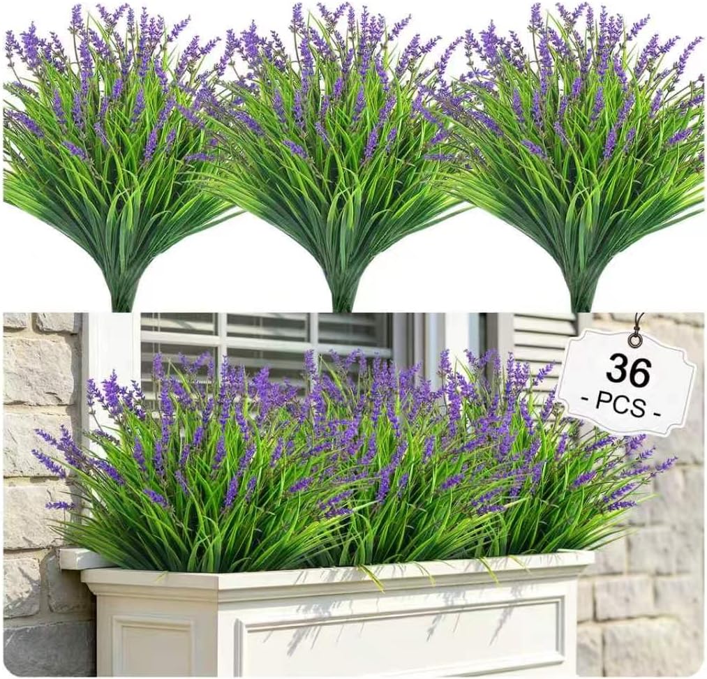 36 bundles artificial plants & flowers adjustable height, main product view