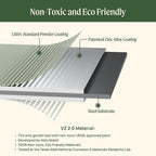 Elevated Raised Garden Bed-V Series, 2' x 8' Garden Beds with Legs & Storage Rack for Patio Porch, 1400 Lbs Weight Capacity, Outdoor Planter Boxes for Gardening Herbs Vegetables Flowers, Olive Green