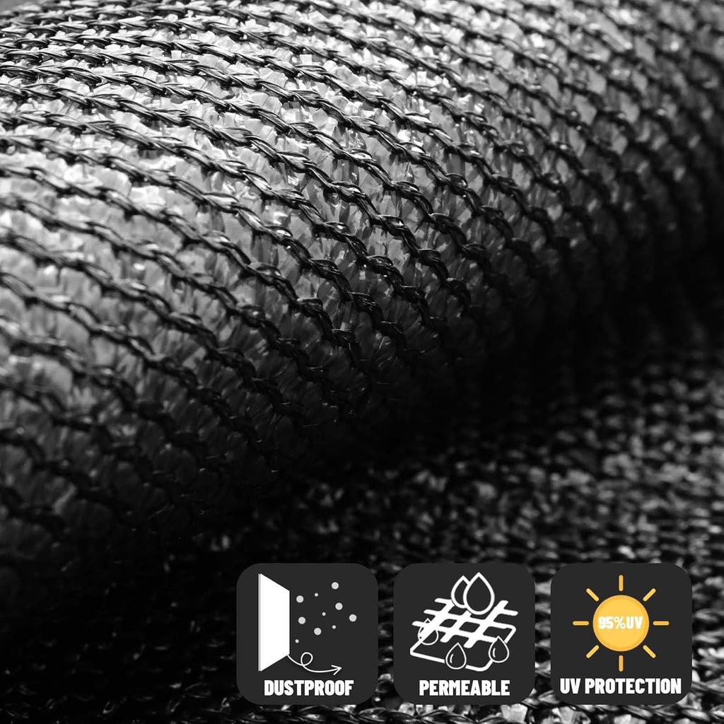 sunny guard 5’ x 25' privacy fence screen, close-up detail