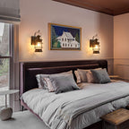 ylong-zs black farmhouse wall sconce, rustic lantern wall showing dimensions