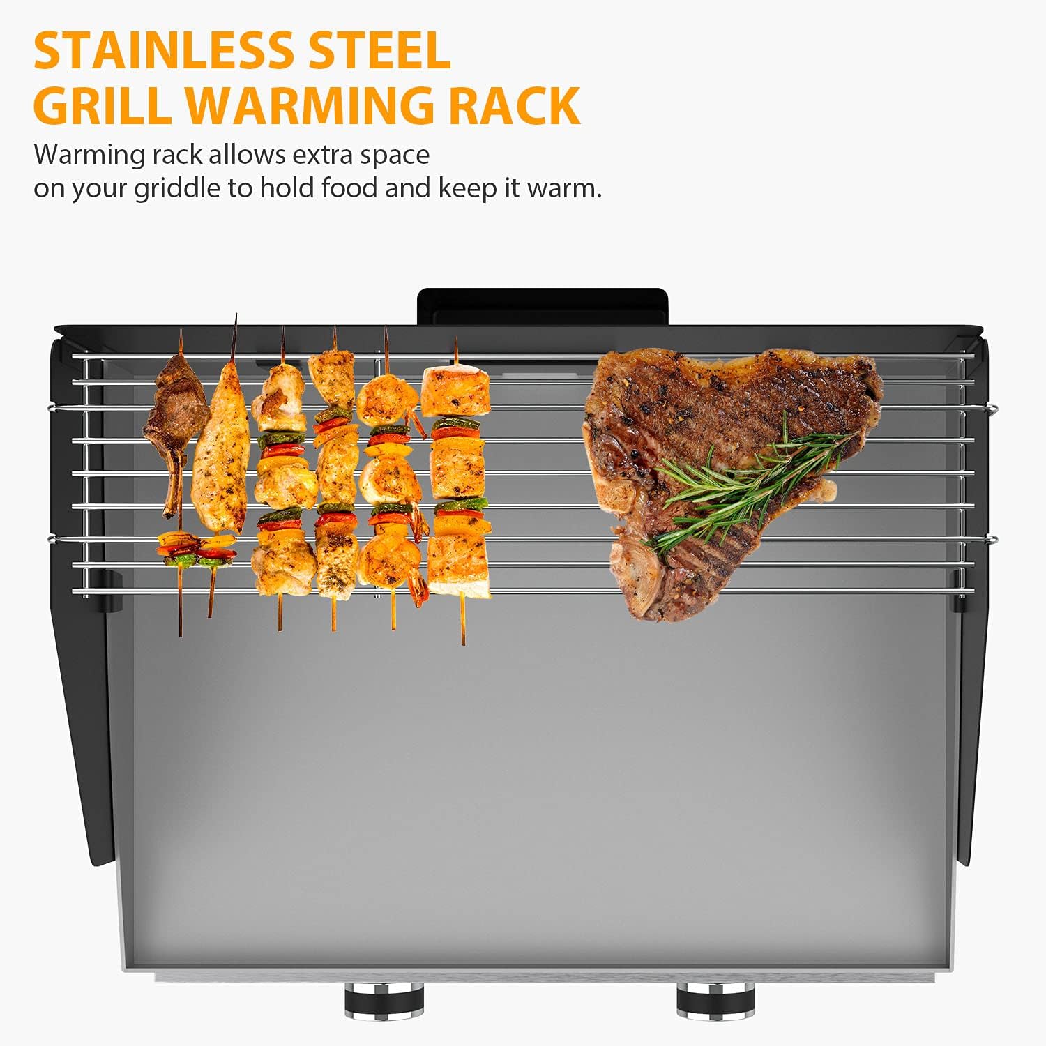 22 Inch Griddle Wind Guard/Wind Screen and Warming Rack for Blackstone 22 Inch Griddle Accessories Kit for Blackstone (For 22")