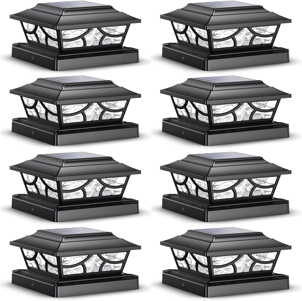 siedinlar solar post lights outdoor 4 modes, 8, main product view