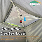 COBIZI 12x12 FT Pop up Gazebo on Clearance Outdoor pop up Canopy Tent,carpas para Patio, Shelter Tents with Sandbags & Portable Carry Bag, Patio Gazebos for Camping, Garden & Lawn, Darkgrey(Upgraded)