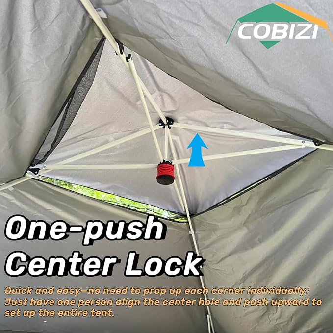 COBIZI 12x12 FT Pop up Gazebo on Clearance Outdoor pop up Canopy Tent,carpas para Patio, Shelter Tents with Sandbags & Portable Carry Bag, Patio Gazebos for Camping, Garden & Lawn, Darkgrey(Upgraded)