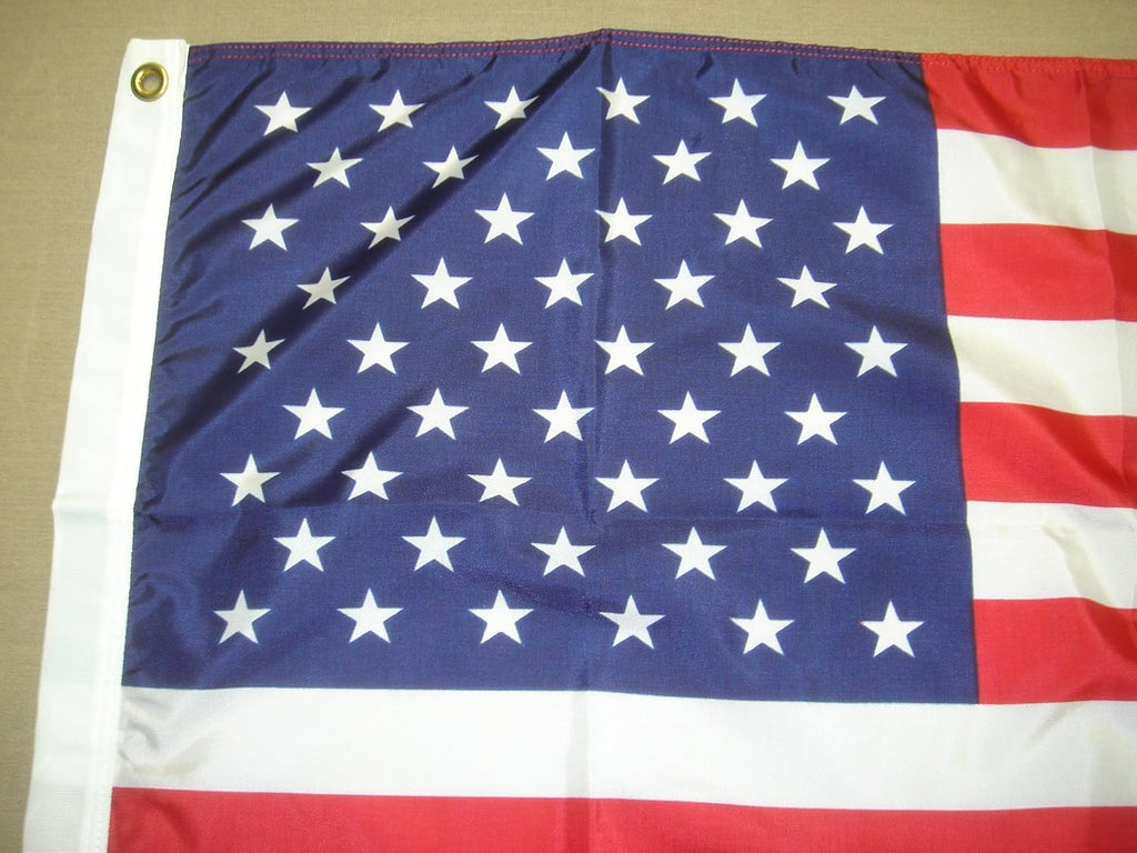 annin flagmakers dyed nylon american flag - 3 shown in use