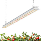 Barrina TX-S60 4FT Grow Light, 60W(420W Equivalent), with 660nm Red LEDs | High PPFD, Full Spectrum, Linkable to 4, Grow Lights for Seed Starting, Greenhouse, Vegetables with On/Off Switch 1 Pack
