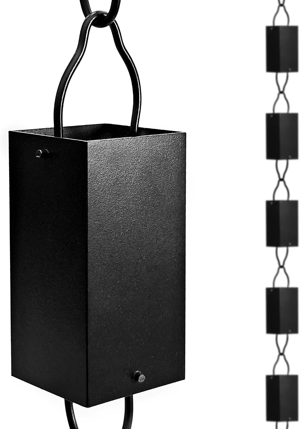 3 ft aluminum rain chain for gutters outside, main product view