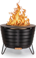 tiki patio 25-inch smokeless outdoor wood burning fire, main product view