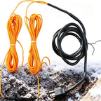 soil heating cable 49 ft electric soil warming shown in use