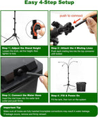 ausic portable misting system with stand, water cooling on a desk or shelf