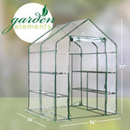 garden elements plastic indoor/outdoor standing greenhouse, unvented, clear, package contents