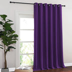 NICETOWN Blackout Curtains & Drapes - Privacy Thermal Efficiency Backdrop Curtains for Bedroom Room Divider Living Room Patio Sliding Glass Door, Wide 80 x Long 144 inch, Royal Purple, 1 Panel