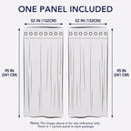 PureFit Outdoor Curtains for Patio Waterproof Weatherproof, UV Resistant Outside Curtains for Gazebo, Front Porch, Pergola, Sun Blocking Privacy Curtain, 52W x 95L inch, 1 Panel, Yellow