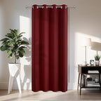 Joydeco Blackout Door Curtain for Doorway Privacy 84 Inches Long, Grommet Closet Curtain for Open Closet, Room Divider for Bedroom Living Room (Burgundy Red, 52Wx84L, 1 Panel)