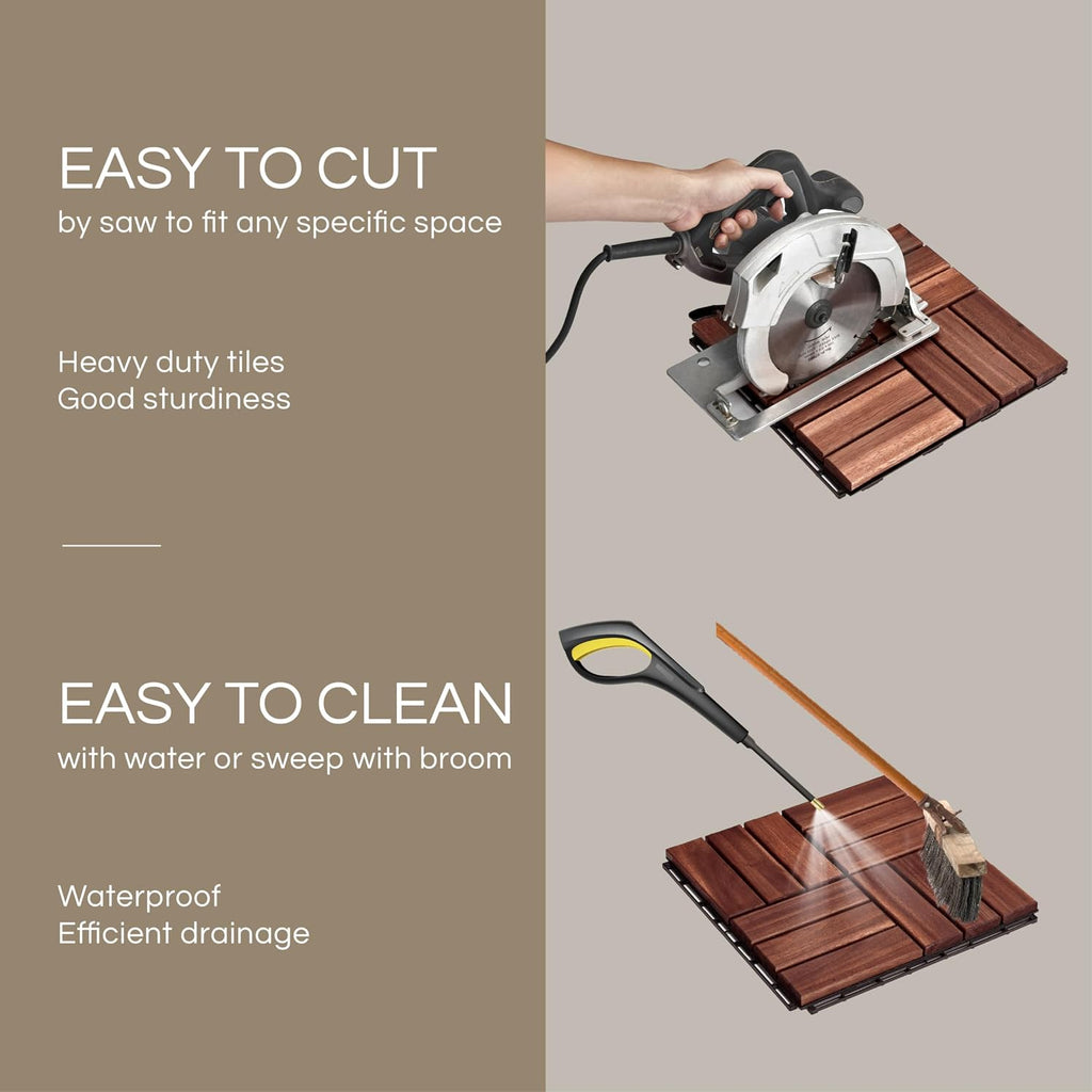 thyoi premium deck tiles, 10 pcs patio flooring on a desk or shelf
