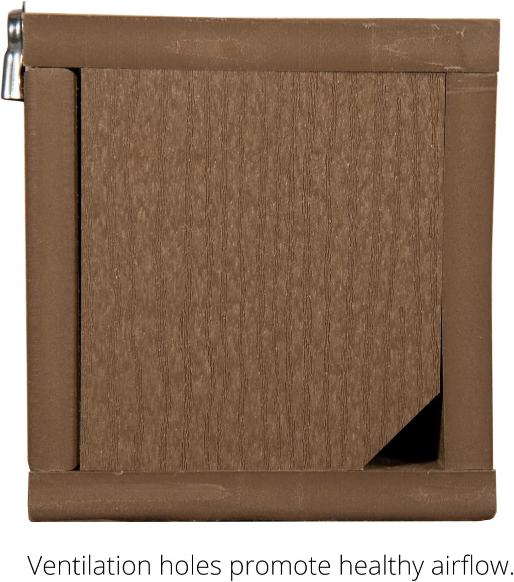 Recycled Poly Lumber Standard Bluebird Bird House (Brown and Brown)