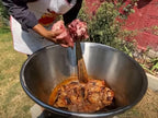 Cazo Para Carnitas Large 25 Inch x 13" Deep Braiser Birria Casserole Pot Stainless Steel - Superior Thickness