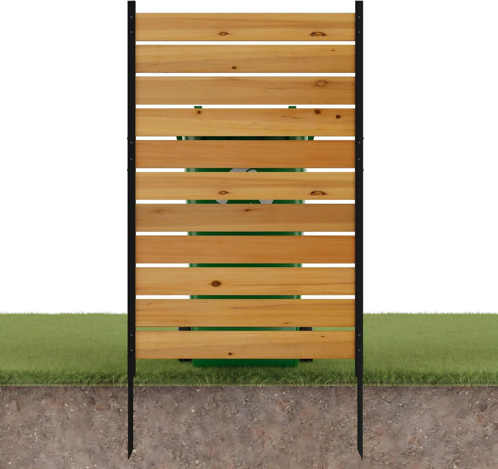 wood privacy fence screen outdoor privacy panels ac, main product view