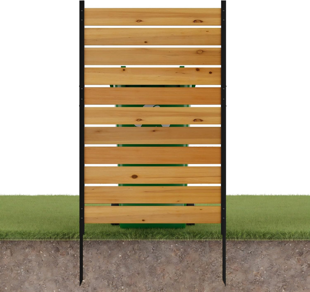 wood privacy fence screen outdoor privacy panels ac, main product view