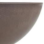 PSW Pot Collection M25C 10-inch Plastic/Stone/Wood Composite Low Bowl Planter – No Drainage Hole (Drillable), Shallow Indoor/Outer Pot for Succulents, Bonsai, Fairy Gardens, Herbs, Chocolate