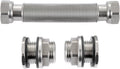 RBLSS5 Heavy Duty Stainless Steel Rain Barrel Linking Kit (Two SS304 Bulkhead Fittings and One 5” SS304 Corrugated Hose Expandable to 7.5”) (1)
