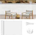 LOVE STORY Balcony Privacy Screen, 3'x12' Deck Shield Screen Fence Cover,UV Protection and Weather-Resistant,3 FT Height for Deck, Patio, Backyard, Outdoor Pool, Porch, Railing, White