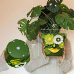 GUGUGO 8 Inch Large Flower Face Planters, Abstract Unique Head Plant Pot with Drainage, Rainbow Colorful Cute Flower Plant Pots for Indoor Plants, Funny Gardening Pot Gift Home Décor, Blue&Pink