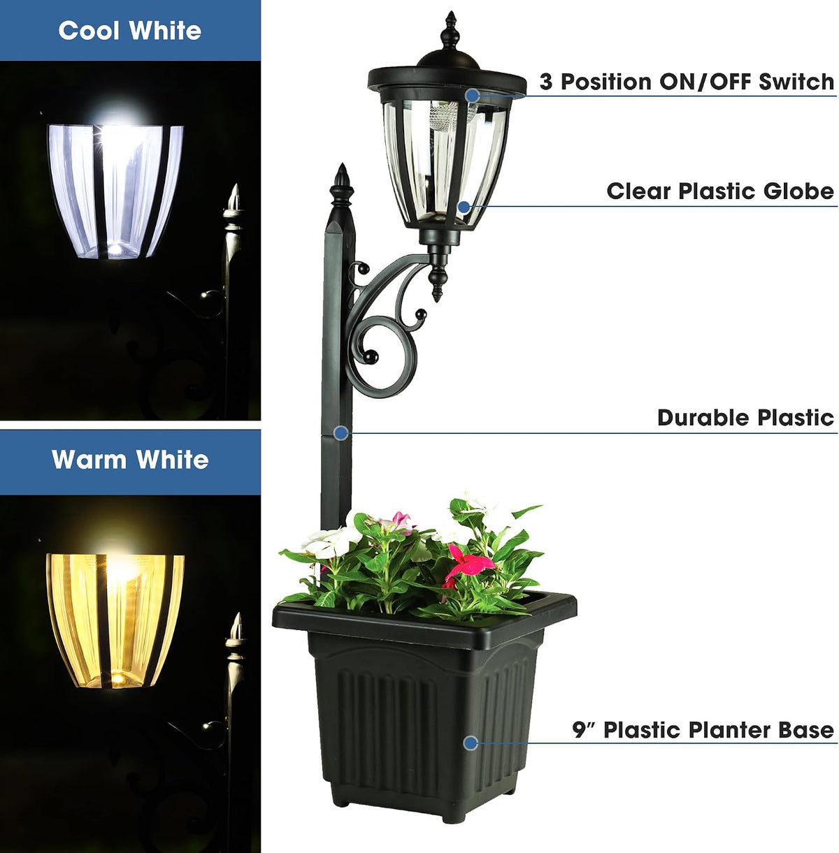 sun-ray kambria multi function 2-piece set of solar, close-up detail