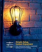 Sunco 6 Pack Dusk to Dawn LED Outdoor Light Bulb B11, Edison Filament Candelabra Bulbs for Porch Lighting, 500 LM, 5W (40W Equivalent), 3000K Warm White, E12 Base, Photocell Sensor UL
