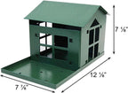 Peanut Pantry Squirrel Feeder - Heavy Duty Steel - Premium Verdigris Finish - Made in USA (SQF1)