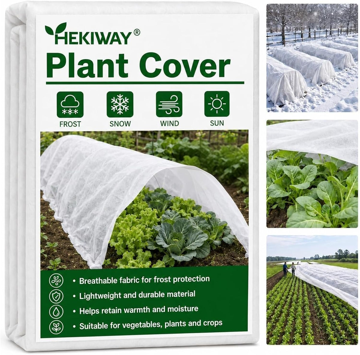 10 ft x 50 ft frost cloth, plant, main product view