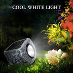 Solar Rock Lights Outdoor 4 Pack, Bright Solar Spotlights Outdoor Waterproof, Wireless LED Rock Lights, Auto On/Off Landscape Spotlights Walkway Solar Lights for Outside Yard Patio Pathway Flowerbed