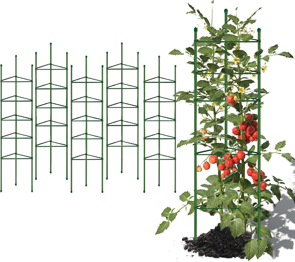 g-leaf 6 pack 6ft tomato cage for garden, main product view