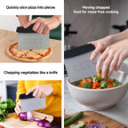 Vaincre 2PCS 6" Stainless Steel Bench Dough Scraper Cutter | With Measuring Scale, Multi-Use Baking Chopper & Spatula, For Pastry, Bread & Food Prep, Essential Kitchen Utensil