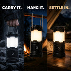 MalloMe LED Camping Lantern, Battery Powered Lanterns for Power Outages, Portable Hanging Collapsible Camping Lights for Outdoor, Home, Emergency, Hurricane Lamp Survival Outage Light 1000 lumens
