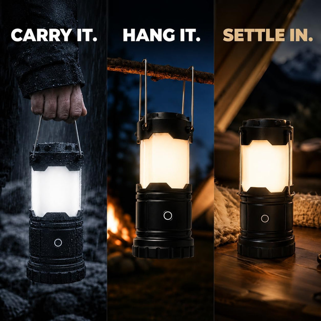 MalloMe LED Camping Lantern, Battery Powered Lanterns for Power Outages, Portable Hanging Collapsible Camping Lights for Outdoor, Home, Emergency, Hurricane Lamp Survival Outage Light 1000 lumens
