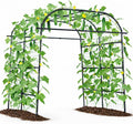 giantex metal garden arch trellis for climbing plants, main product view