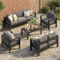 aluminum patio furniture set, all weather patio sofa, main product view