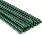 Xiny Tool Garden Stakes, 15 Pack 8 FT Steel Plant Garden Tomato Stakes with Plastic Coat for Climbing Plants (96 Inch)