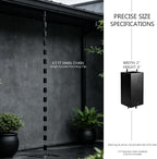 8.5 ft aluminum rain chain for gutters outside, package contents