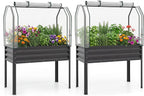 giantex raised garden bed with legs & greenhouse, main product view