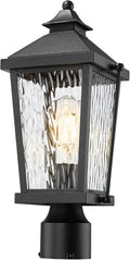 zeyu 17 inch outdoor lamp post fixture, modern, main product view
