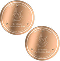 99.99% Pure Copper Cleaning Tray, 0.6mm 2-Piece Birdbath Copper Tray, equipped with a three-point support to ensure physically safe cleaning of water, for year-round use, outdoor birdbaths and bowls