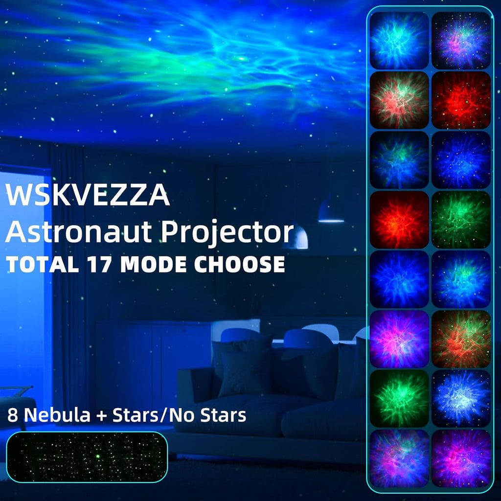 Astronaut Galaxy Star Projector Night Light with 8 Nebula Effects & Remote | 360° Rotating Nebula Light Projector for Kids Room Decor, Gifts for Boys Adult Teens for Birthday, Halloween, Christmas Party